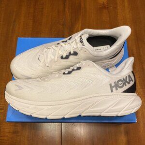 NIB Men's Hoka Arahi 6 - BLANC DE BLANC/STEEL